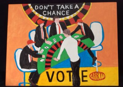 Road Sign - Dont Take a Chance VOTE