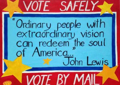 Quote by John Lewis encourage VOtE by Mall.